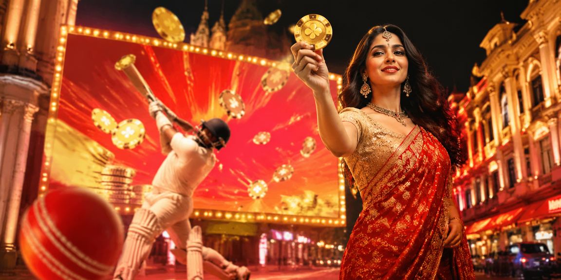 Modern Indian gambler enjoying cricket betting and casino in Delhi